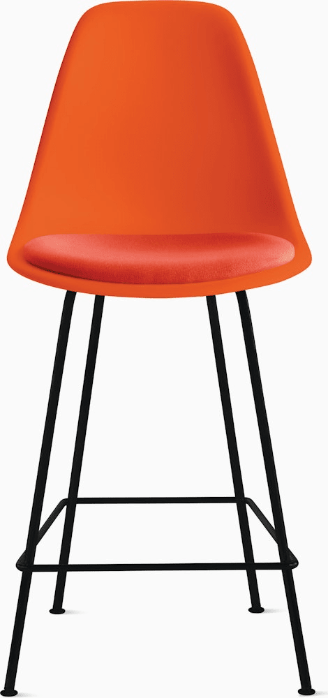 Eames Molded Plastic Stool with Seat Pad Stools herman miller 