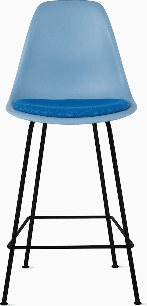 Eames Molded Plastic Stool with Seat Pad Stools herman miller 