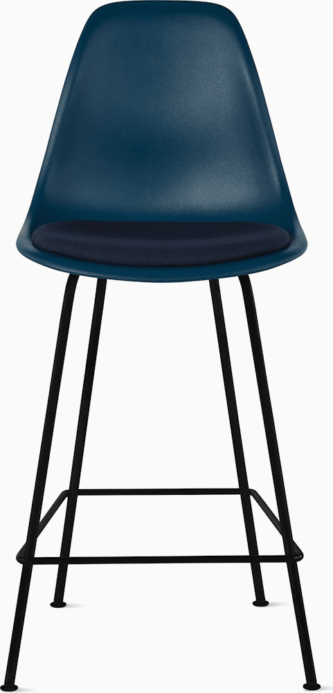 Eames Molded Plastic Stool with Seat Pad Stools herman miller 