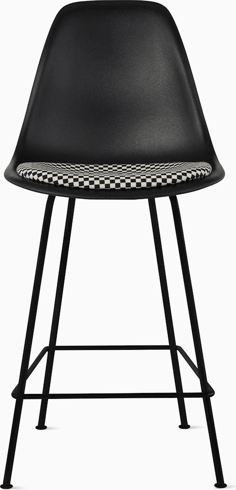 Eames Molded Plastic Stool with Seat Pad Stools herman miller 