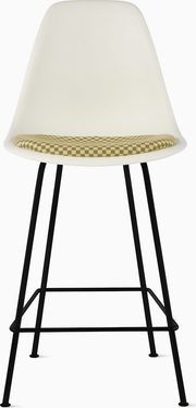 Eames Molded Plastic Stool with Seat Pad Stools herman miller 