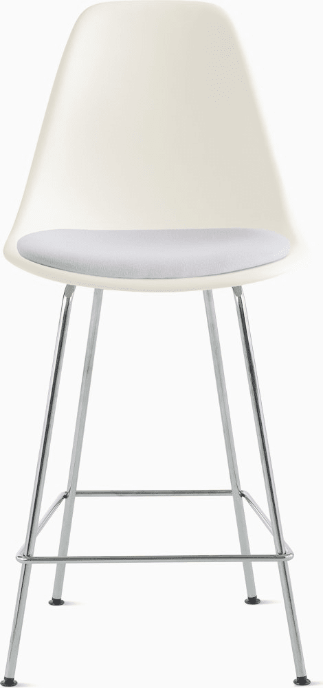 Eames Molded Plastic Stool with Seat Pad Stools herman miller 