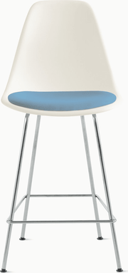 Eames Molded Plastic Stool with Seat Pad Stools herman miller 