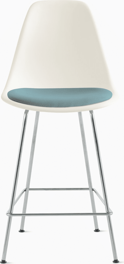 Eames Molded Plastic Stool with Seat Pad Stools herman miller 