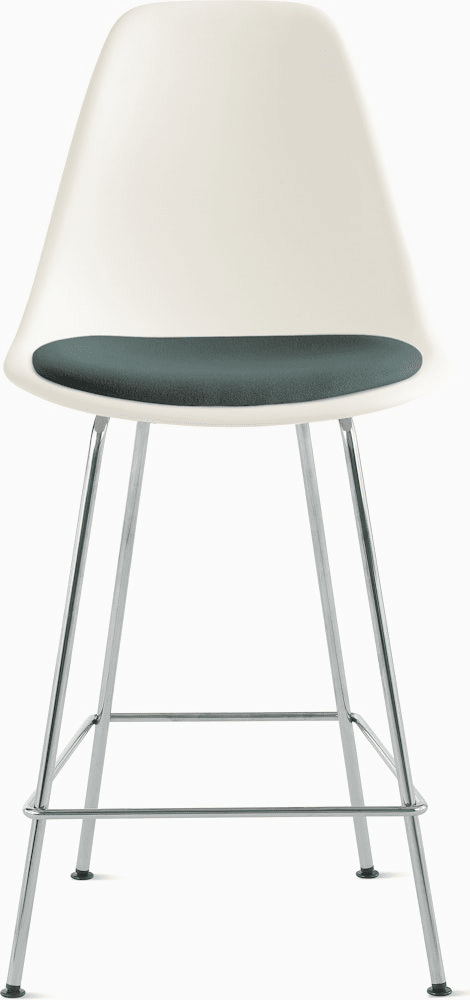 Eames Molded Plastic Stool with Seat Pad Stools herman miller 