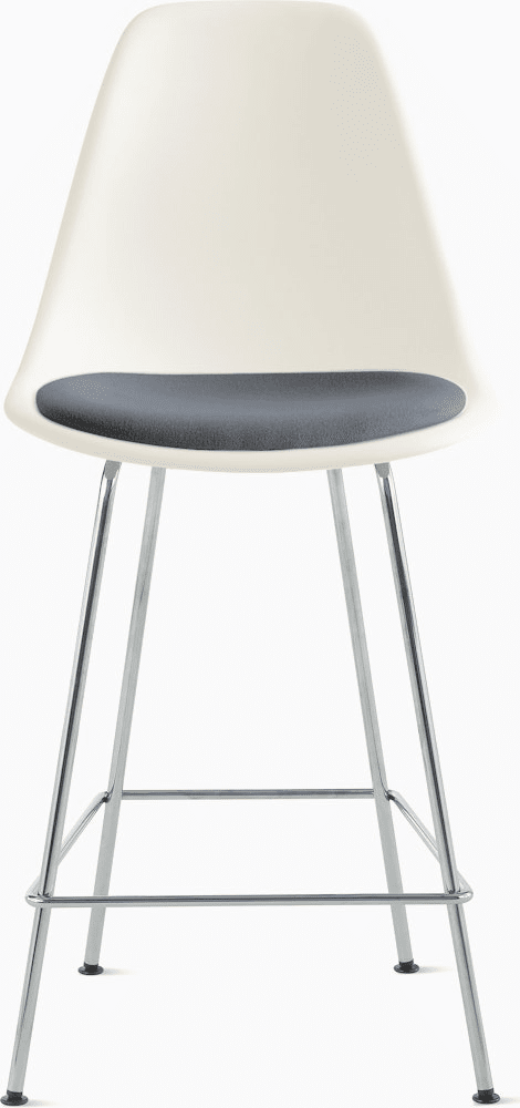 Eames Molded Plastic Stool with Seat Pad Stools herman miller 