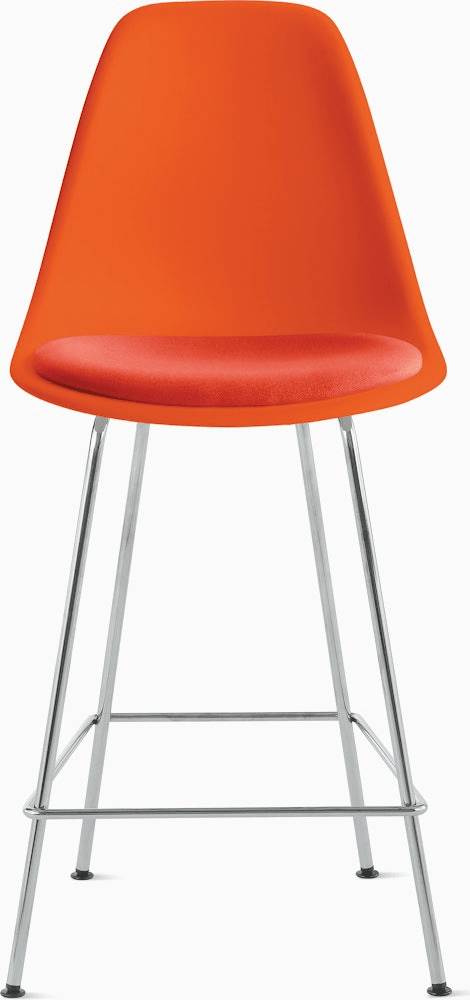 Eames Molded Plastic Stool with Seat Pad Stools herman miller 