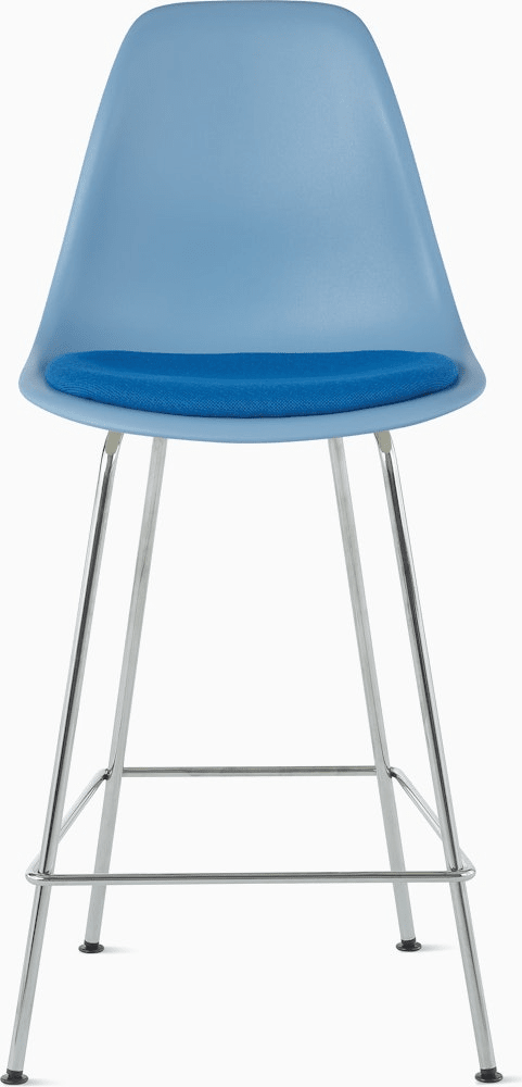 Eames Molded Plastic Stool with Seat Pad Stools herman miller 