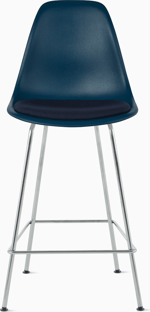 Eames Molded Plastic Stool with Seat Pad Stools herman miller 