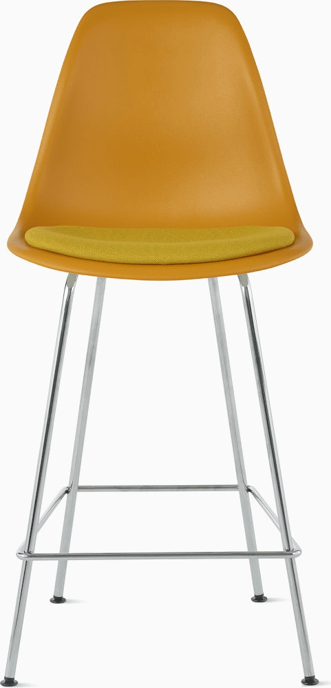 Eames Molded Plastic Stool with Seat Pad Stools herman miller 
