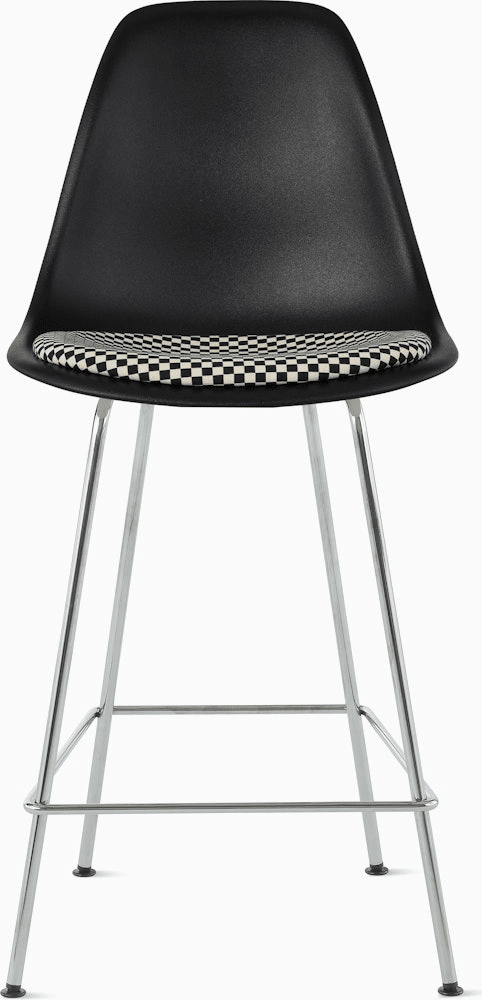 Eames Molded Plastic Stool with Seat Pad Stools herman miller 