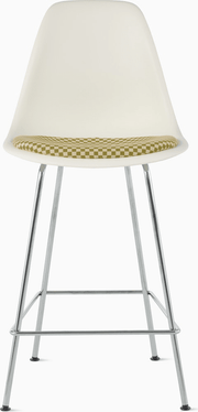 Eames Molded Plastic Stool with Seat Pad Stools herman miller 