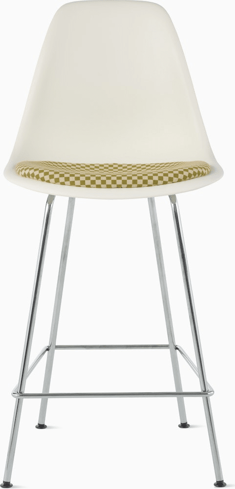Eames Molded Plastic Stool with Seat Pad Stools herman miller 