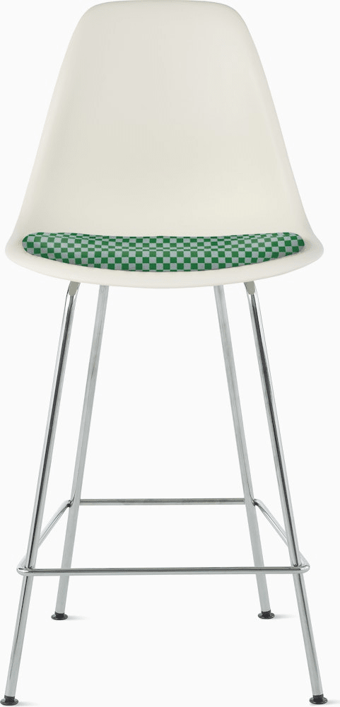 Eames Molded Plastic Stool with Seat Pad Stools herman miller 