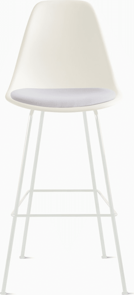 Eames Molded Plastic Stool with Seat Pad Stools herman miller 