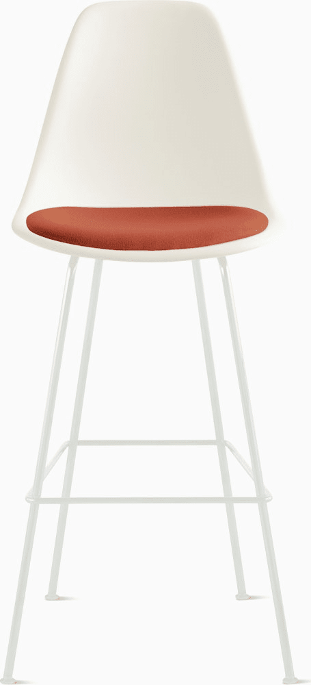 Eames Molded Plastic Stool with Seat Pad Stools herman miller 