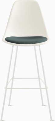 Eames Molded Plastic Stool with Seat Pad Stools herman miller 