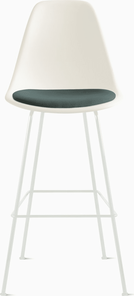 Eames Molded Plastic Stool with Seat Pad Stools herman miller 
