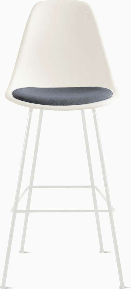 Eames Molded Plastic Stool with Seat Pad Stools herman miller 