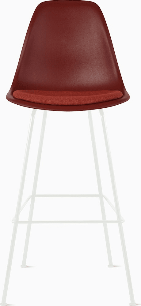 Eames Molded Plastic Stool with Seat Pad Stools herman miller 