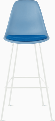 Eames Molded Plastic Stool with Seat Pad Stools herman miller 
