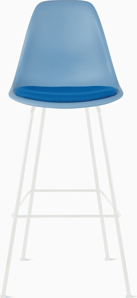 Eames Molded Plastic Stool with Seat Pad Stools herman miller 