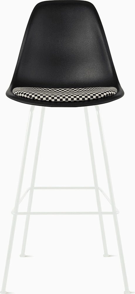 Eames Molded Plastic Stool with Seat Pad Stools herman miller 