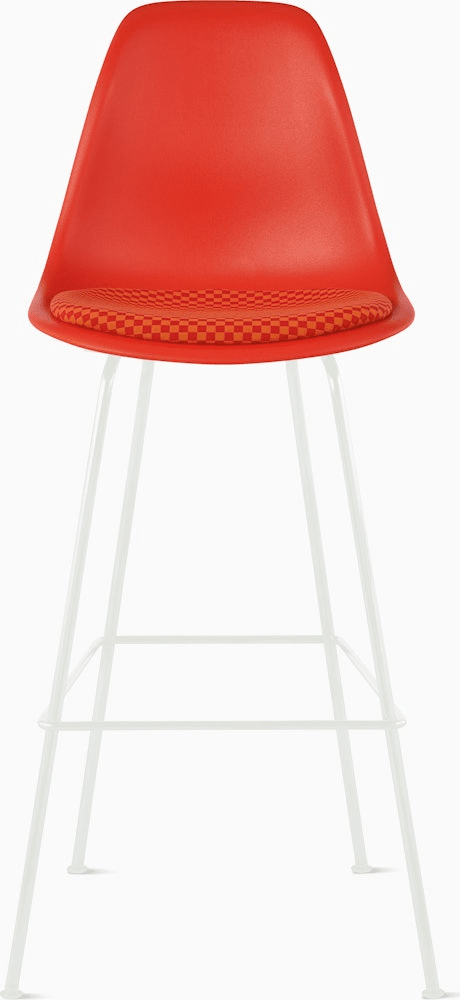 Eames Molded Plastic Stool with Seat Pad Stools herman miller 