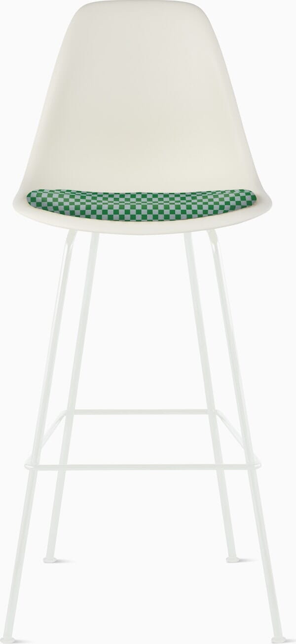 Eames Molded Plastic Stool with Seat Pad Stools herman miller 