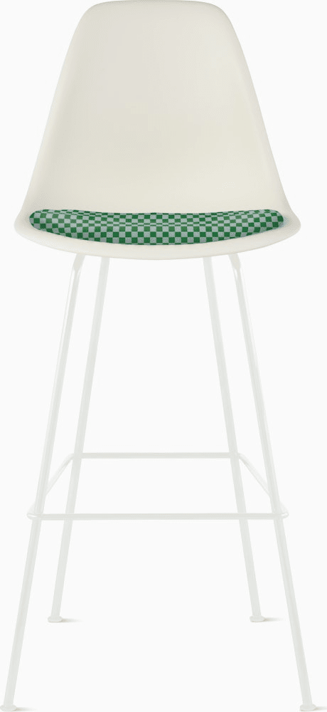 Eames Molded Plastic Stool with Seat Pad Stools herman miller 