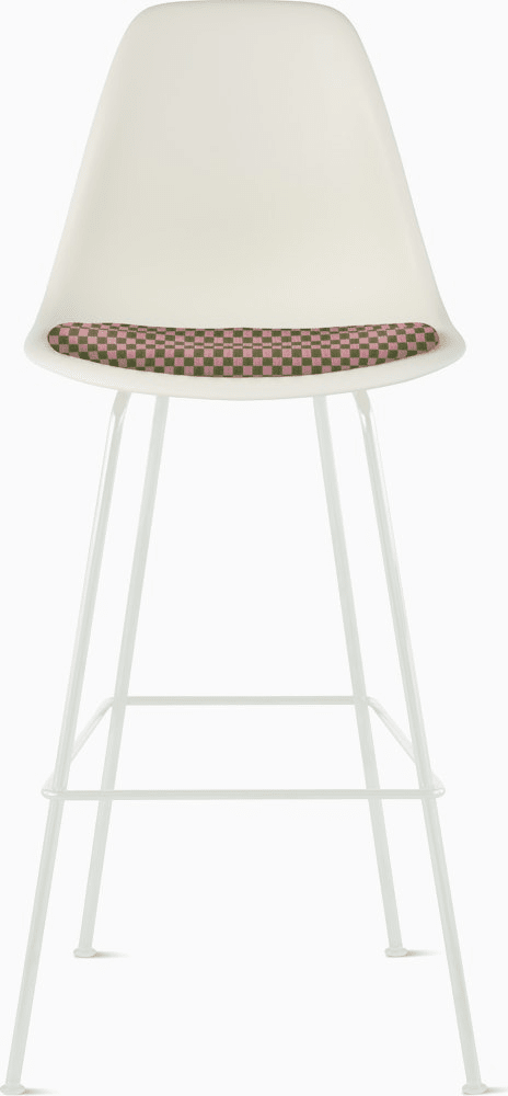 Eames Molded Plastic Stool with Seat Pad Stools herman miller 