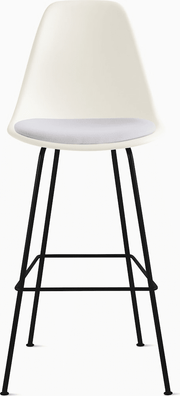 Eames Molded Plastic Stool with Seat Pad Stools herman miller 
