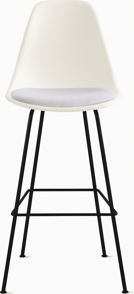 Eames Molded Plastic Stool with Seat Pad Stools herman miller 