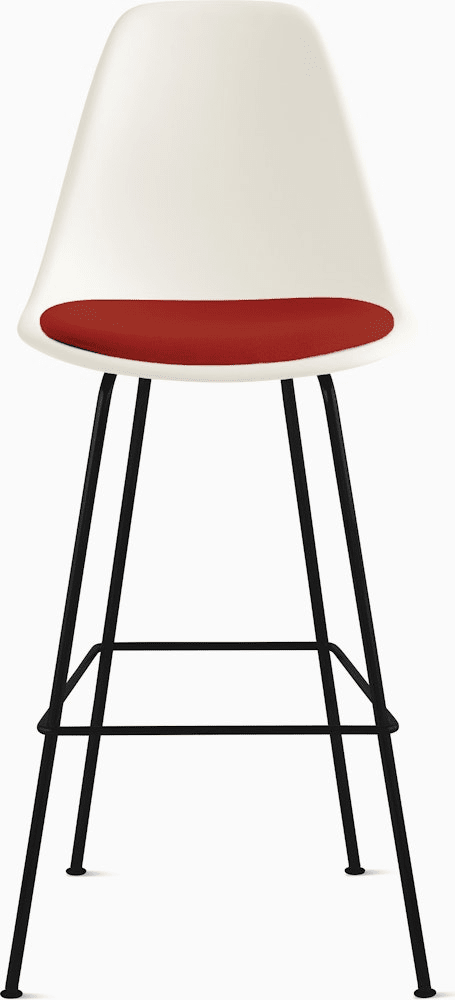 Eames Molded Plastic Stool with Seat Pad Stools herman miller 