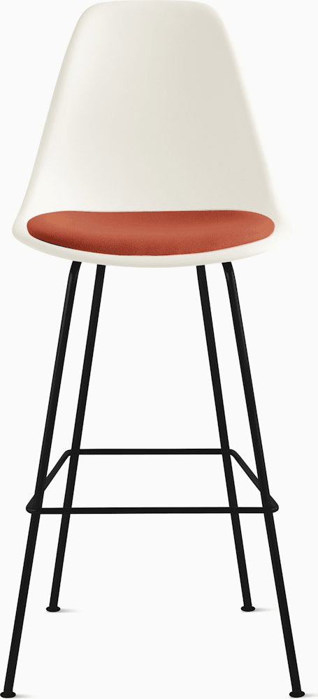Eames Molded Plastic Stool with Seat Pad Stools herman miller 