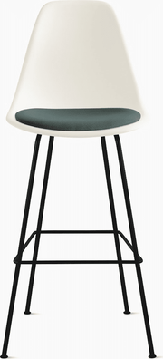 Eames Molded Plastic Stool with Seat Pad Stools herman miller 