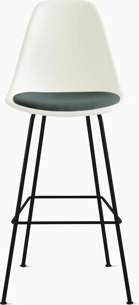 Eames Molded Plastic Stool with Seat Pad Stools herman miller 
