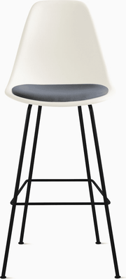 Eames Molded Plastic Stool with Seat Pad Stools herman miller 