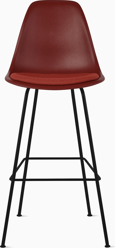 Eames Molded Plastic Stool with Seat Pad Stools herman miller 
