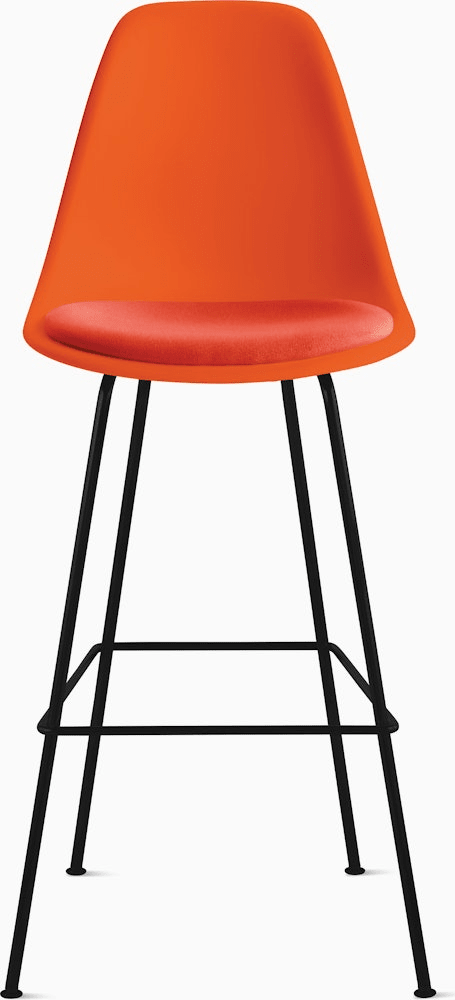 Eames Molded Plastic Stool with Seat Pad Stools herman miller 