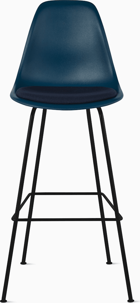 Eames Molded Plastic Stool with Seat Pad Stools herman miller 