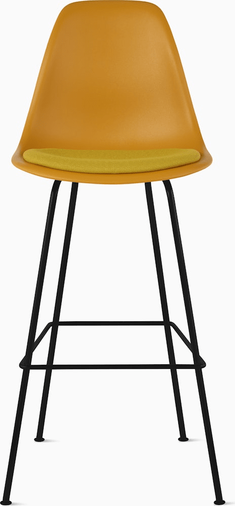 Eames Molded Plastic Stool with Seat Pad Stools herman miller 