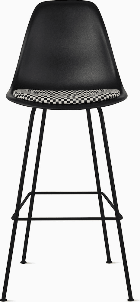 Eames Molded Plastic Stool with Seat Pad Stools herman miller 