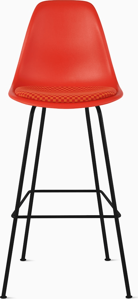 Eames Molded Plastic Stool with Seat Pad Stools herman miller 