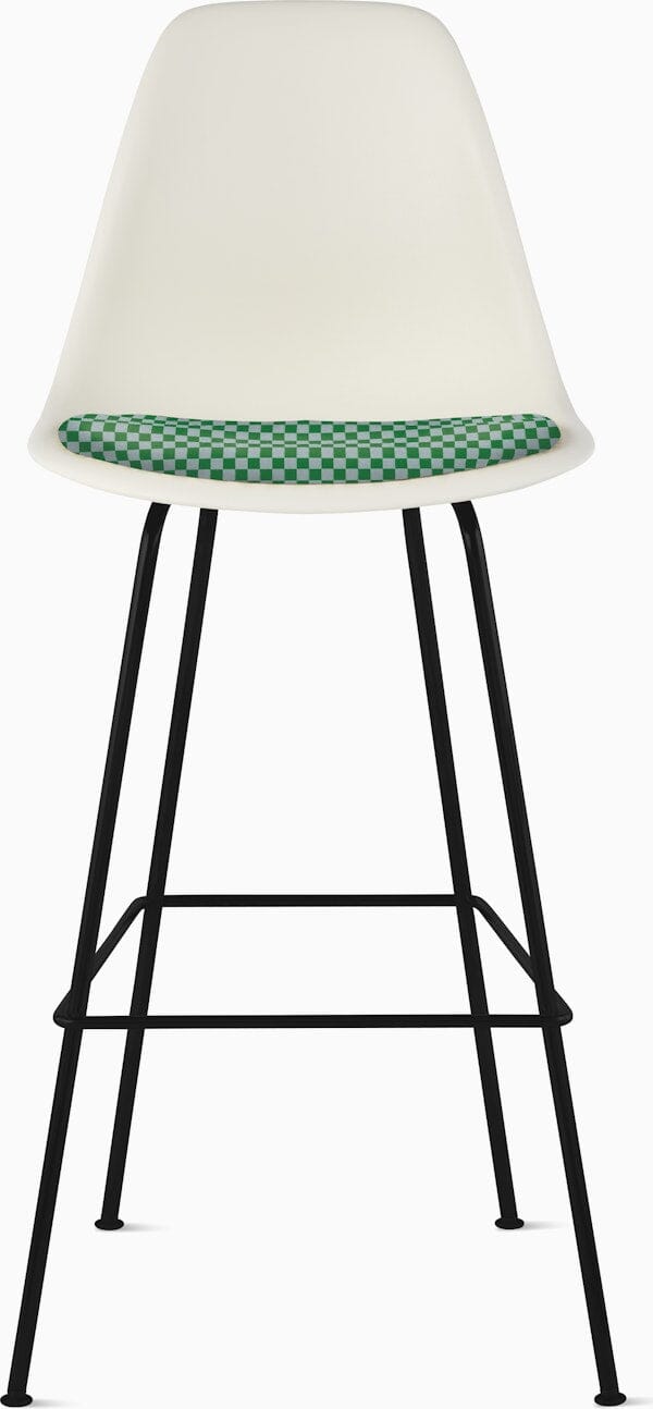 Eames Molded Plastic Stool with Seat Pad Stools herman miller 