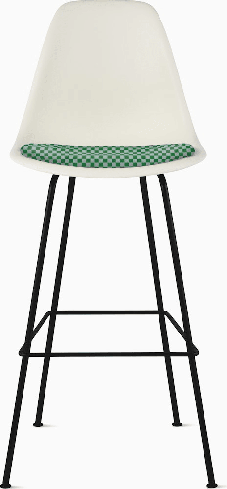Eames Molded Plastic Stool with Seat Pad Stools herman miller 