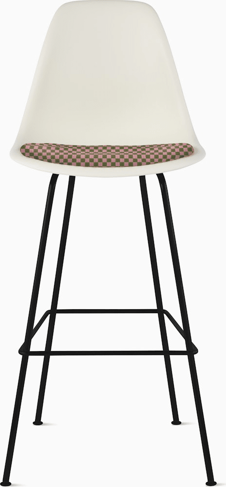 Eames Molded Plastic Stool with Seat Pad Stools herman miller 
