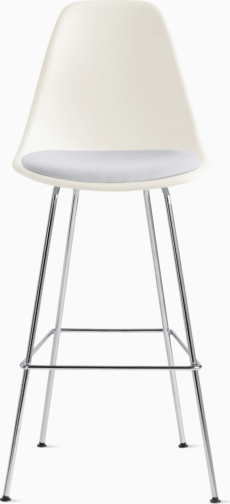 Eames Molded Plastic Stool with Seat Pad Stools herman miller 