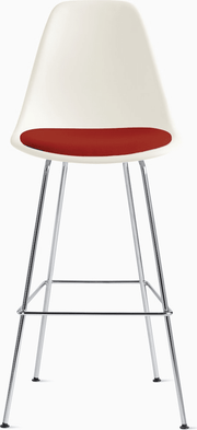 Eames Molded Plastic Stool with Seat Pad Stools herman miller 