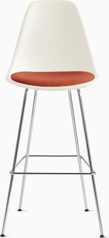 Eames Molded Plastic Stool with Seat Pad Stools herman miller 